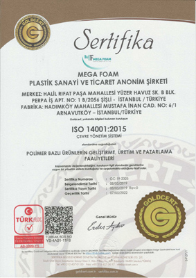 ISO 14001 SERTİFİKA